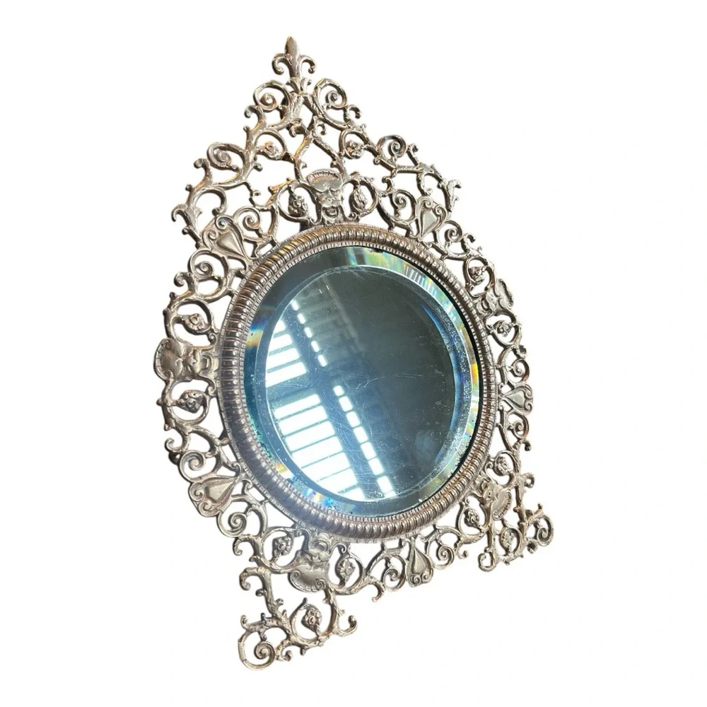 Bacchus Antique Victorian Mirror 🪞 Brass